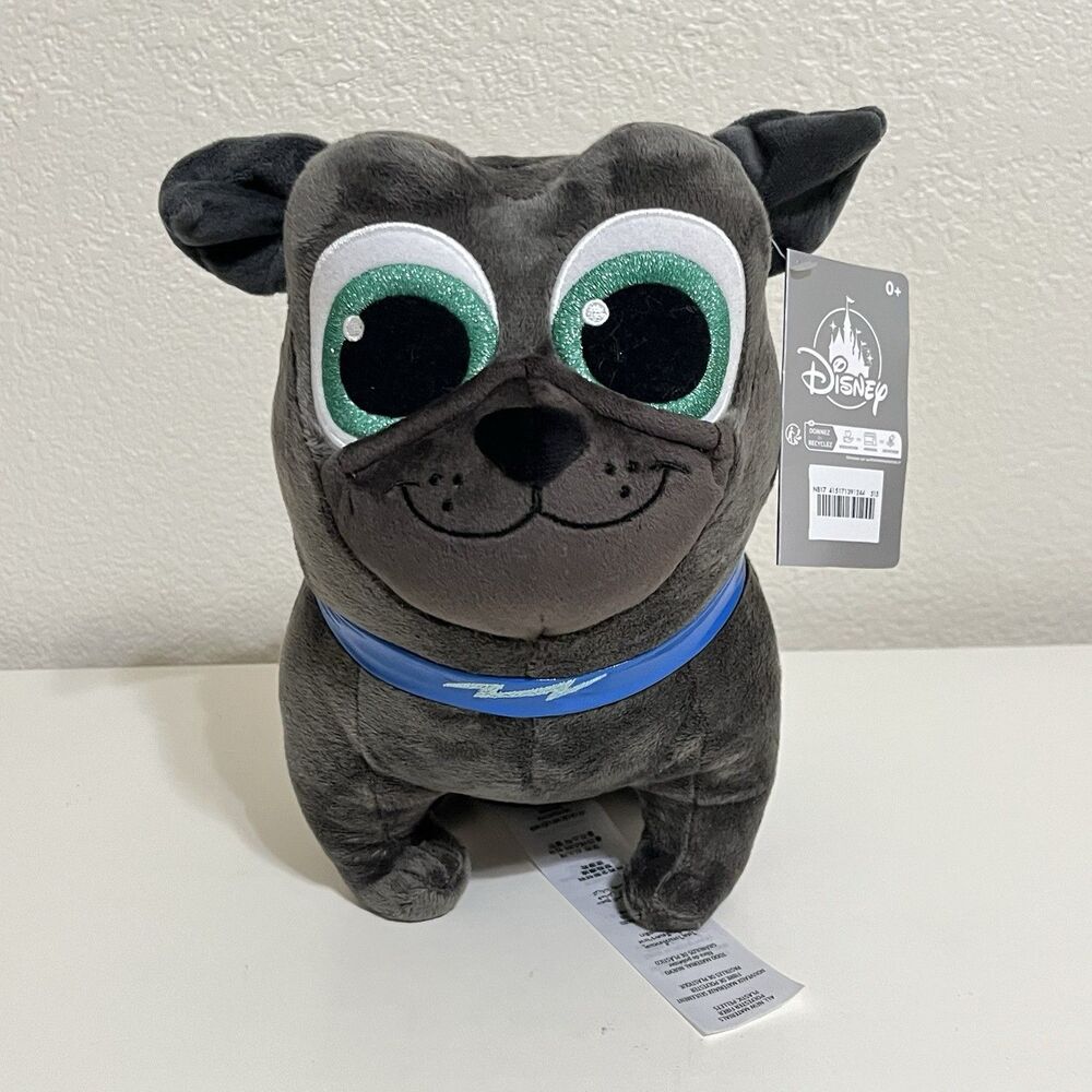 Disney Store Puppy Dog Pals Bingo Pug Dog Plush Stuffed Animal 9" NWT